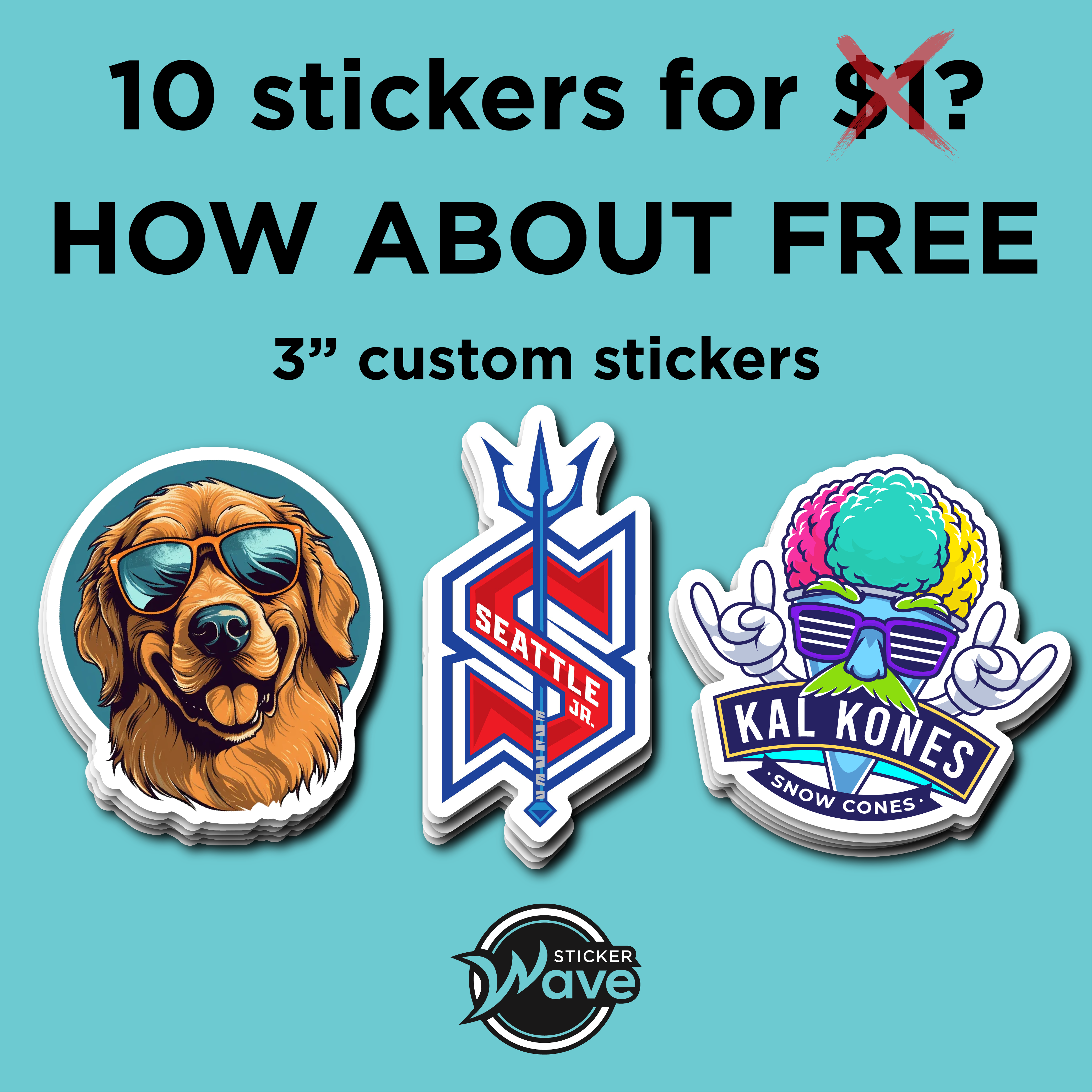 10 stickers for $1