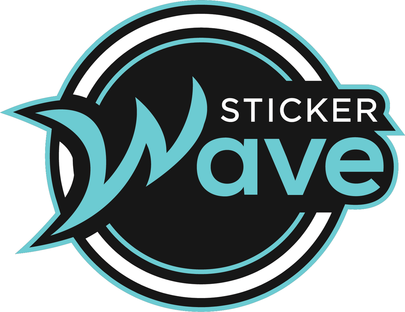 Cut To Shape Stickers - Sticker Wave